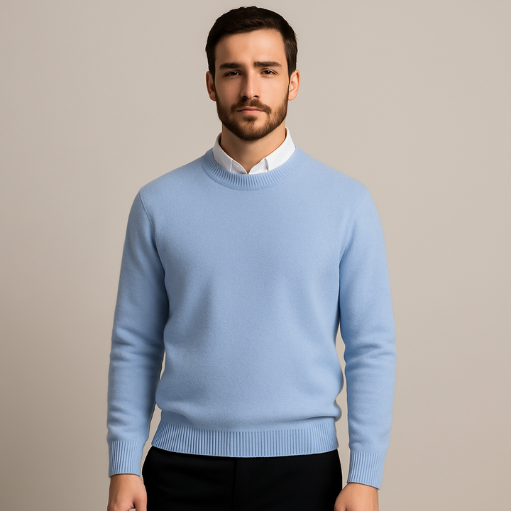 Męski Oversized sweter z finezyjnej wełny
