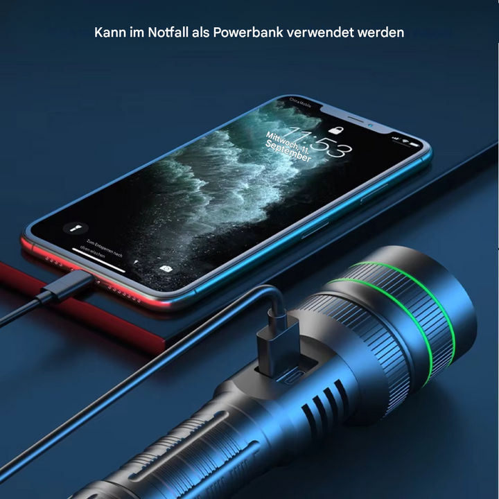 Niezwykle Jasna i Zoomowalna Latarka LED - PowerBeam