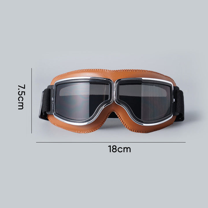 Okulary motocyklowe w stylu vintage
