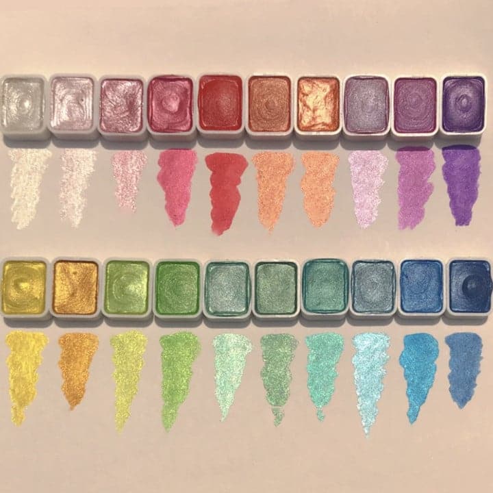 Wielokolorowy zestaw farb akwarelowych - ColorCrafter