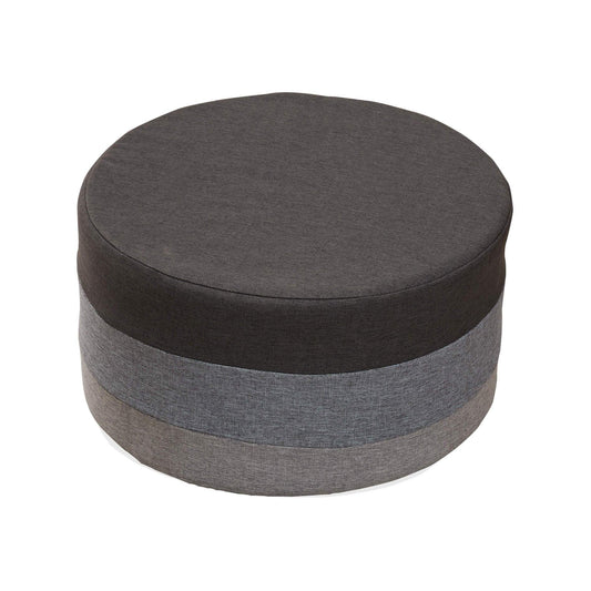 Puf z poziomymi pasami na obwodzie