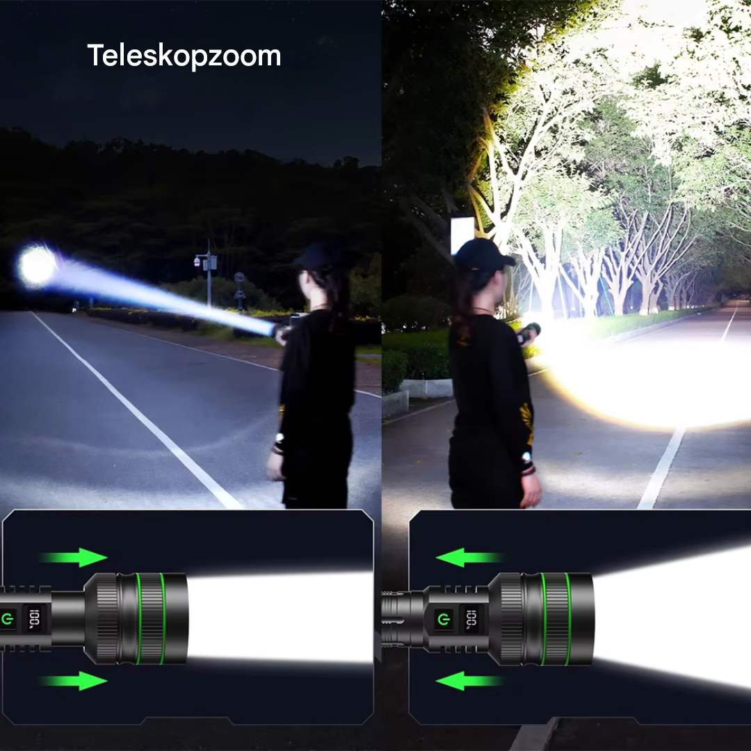Niezwykle Jasna i Zoomowalna Latarka LED - PowerBeam