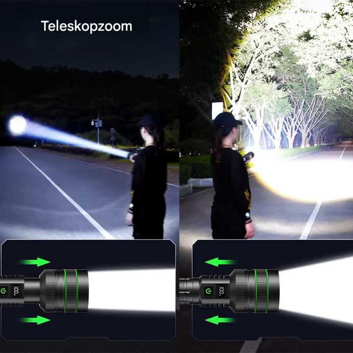 Niezwykle Jasna i Zoomowalna Latarka LED - PowerBeam