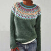 Damski sweter w kwiatowy wzór