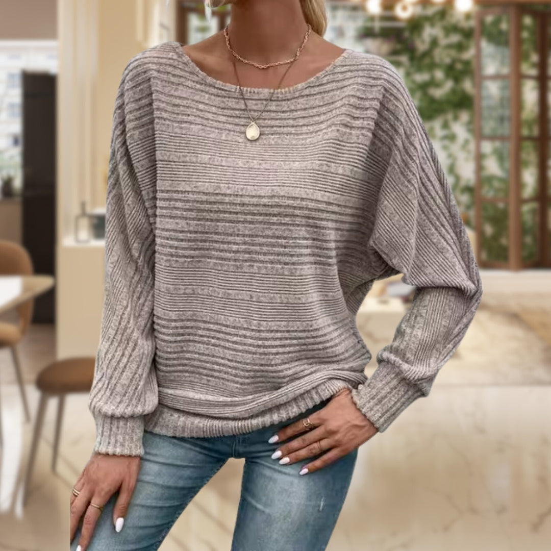 Modny damski sweter ze współczesną strukturą - Emma