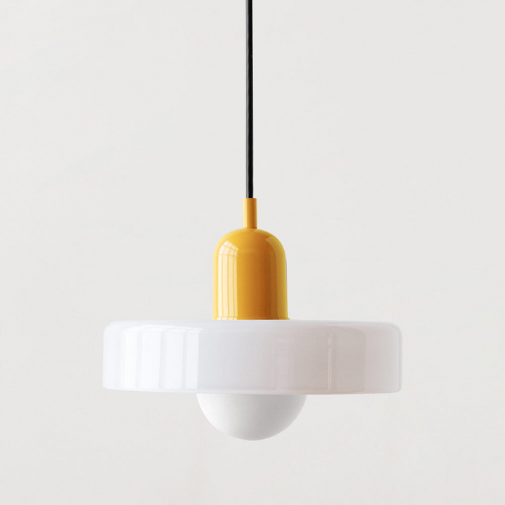 Kolorowa lampa wisząca w stylu Bauhaus - StiloGlas