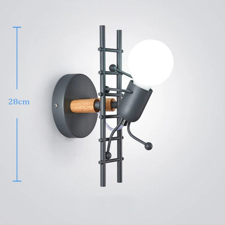 GlowClimb designerski kinkiet | Unikalna lampa ścienna w kształcie schodów, idealna do przytulnych sypialni i salonów