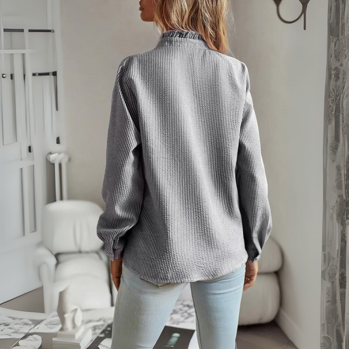 Elegancka bluzka „Miejska Elegancja” – długi rękaw i ponadczasowy design