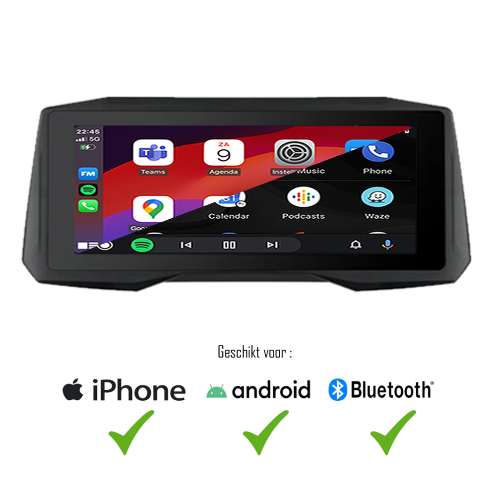 CarPlay do motocykla | CarPlay & Android Auto | Bluetooth | M7 Pro