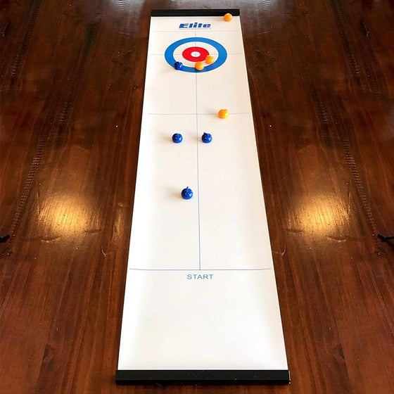 Miniaturowa gra w curling do domu z śliskimi kamieniami i magnetycznymi kijami