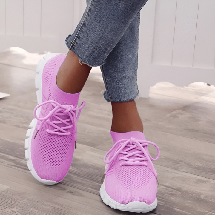 Damskie lekkie sneakersy z siateczki