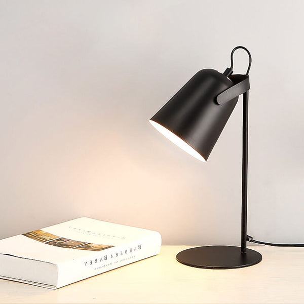 Nordycka lampa stołowa Macaron w kształcie wiaderka | Skandynawska lampka biurkowa