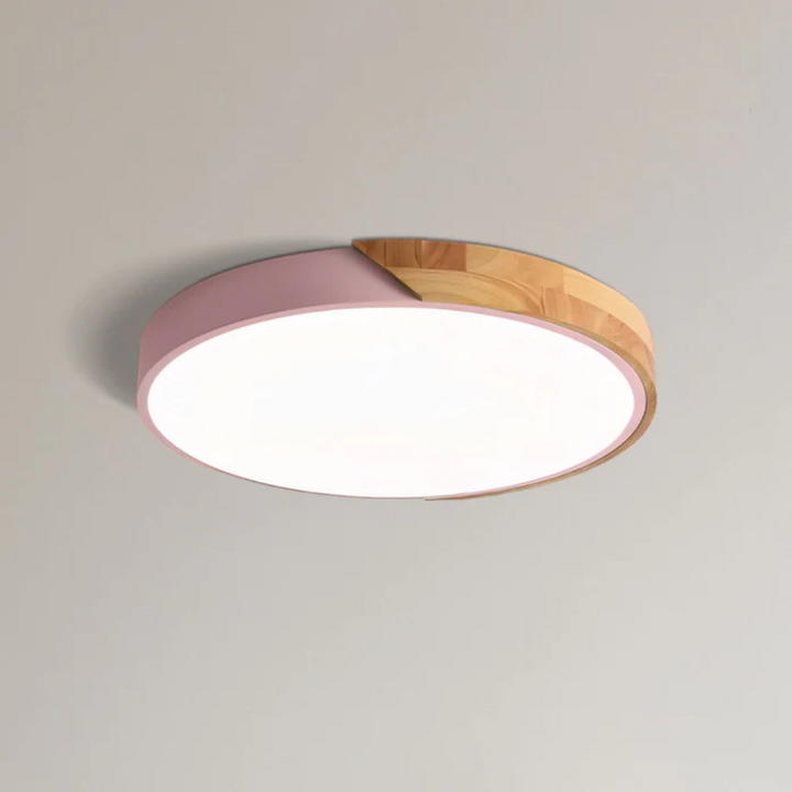 Lampa sufitowa drewniana Delos Skandi | Naturalne światło LED w designerskim stylu