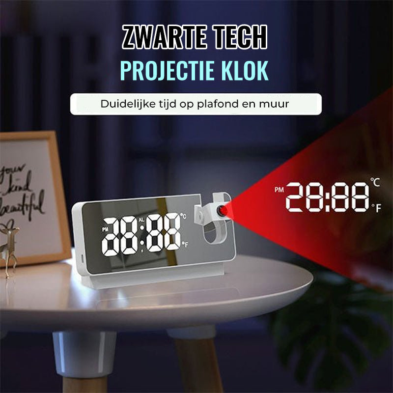Nowoczesny budzik z projektorem | Wielofunkcyjny budzik z projekcją