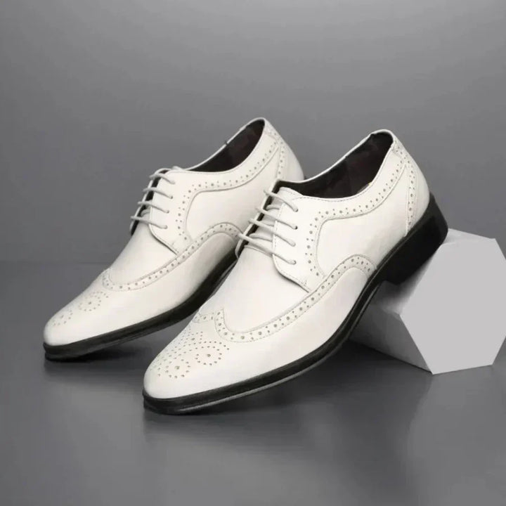 Eleganckie męskie buty z cielęcej skóry - Lorenzo
