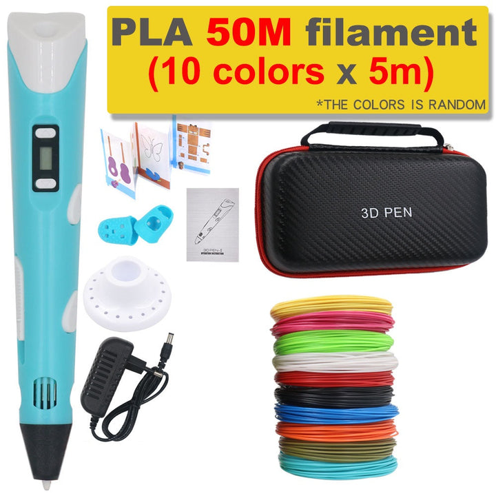 Długopis do druku 3D DIY z 200m filamentu PLA - prezent dla dzieci