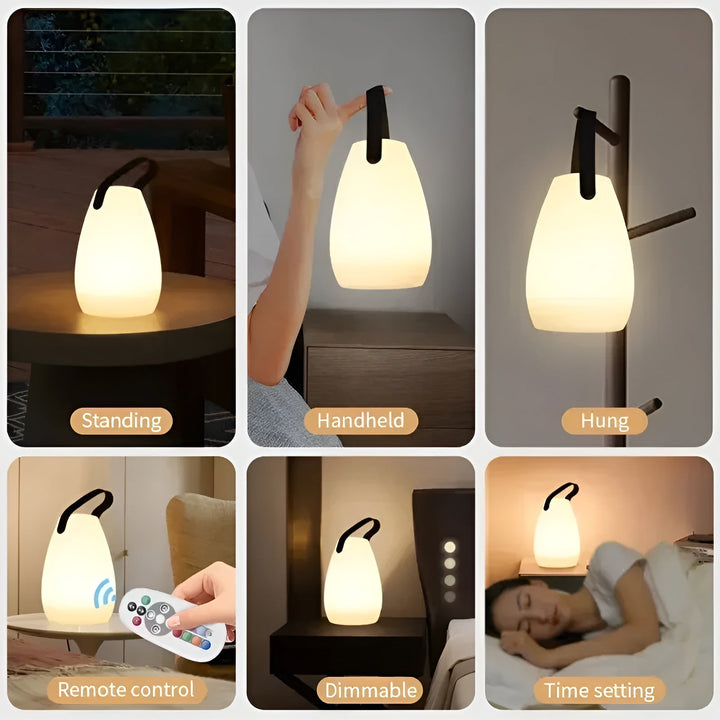 Bezprzewodowa wodoodporna lampa stołowa LED do wnętrz i na zewnątrz - Lumora