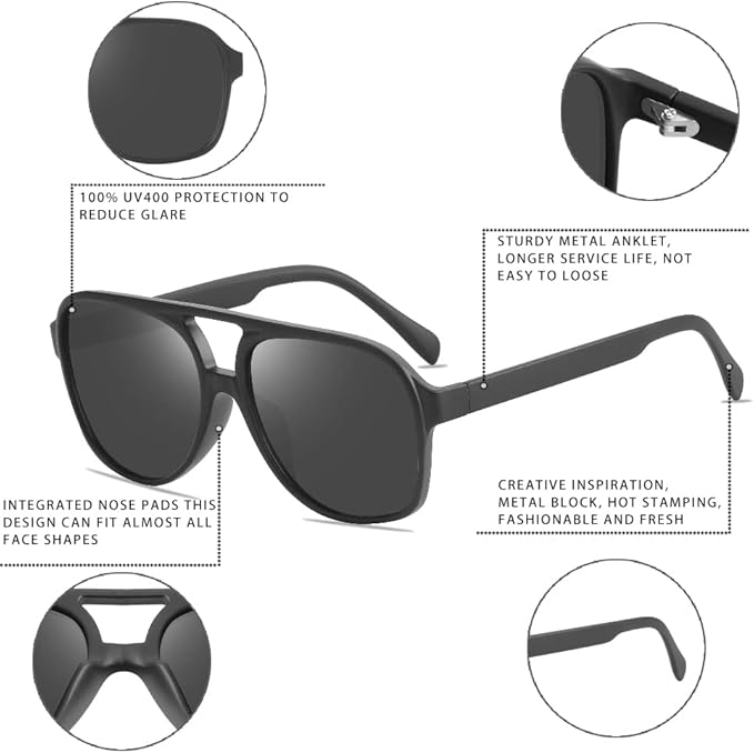 Okulary przeciwsłoneczne Aviator Retro - Indy, edycja lato 2025