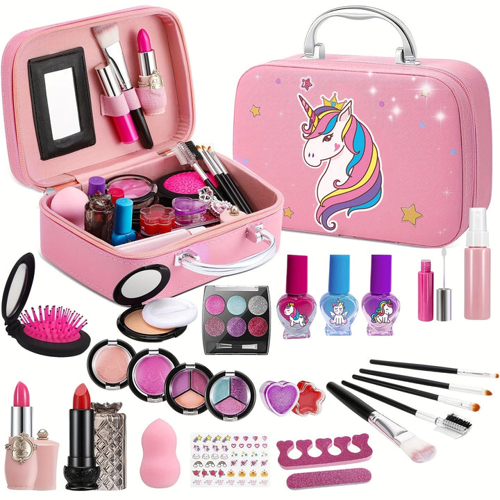 Kosmetyczka Deluxe Unicorn – prawdziwe kosmetyki i akcesoria dla dziewczynek