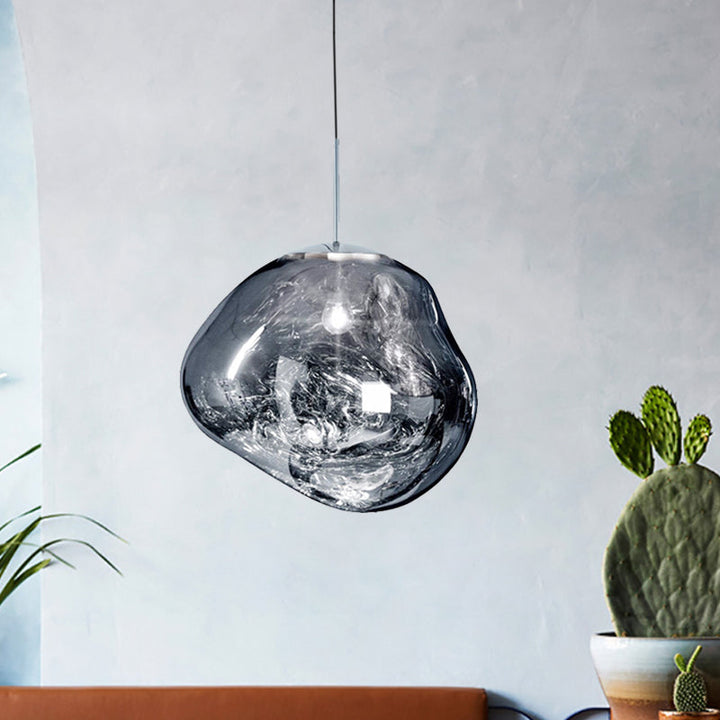 Nowoczesna szklana lampa sufitowa - LunaLux