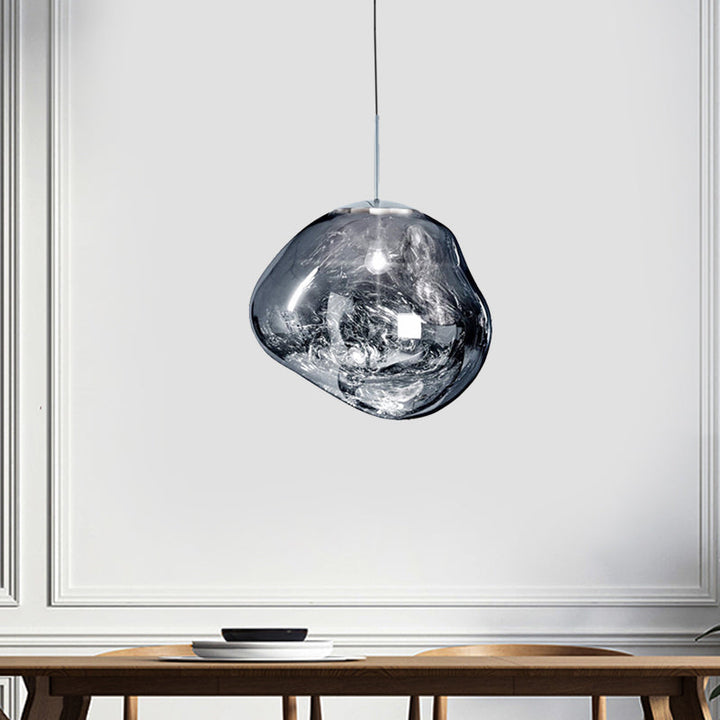 Nowoczesna szklana lampa sufitowa - LunaLux