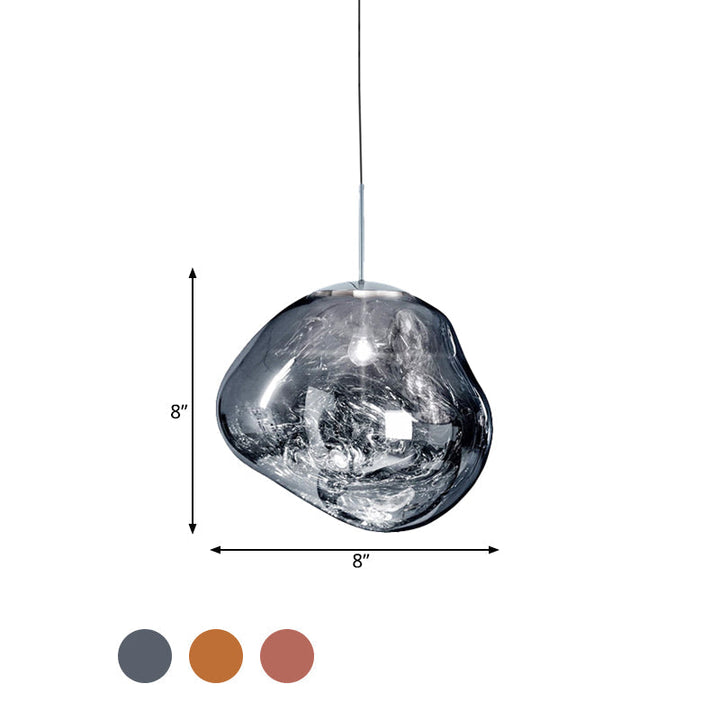 Nowoczesna szklana lampa sufitowa - LunaLux