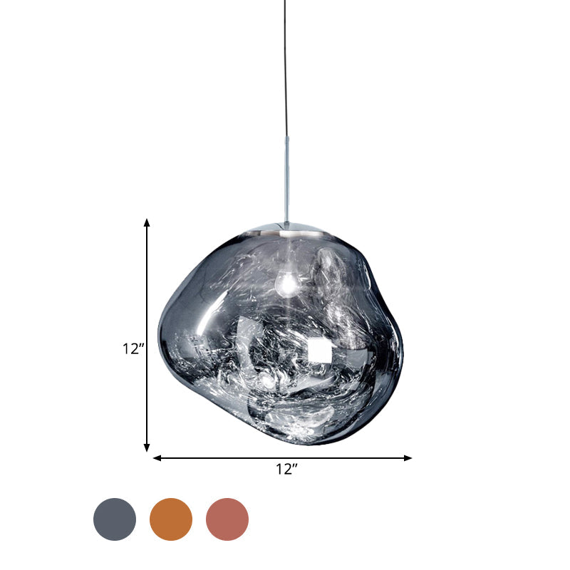 Nowoczesna szklana lampa sufitowa - LunaLux