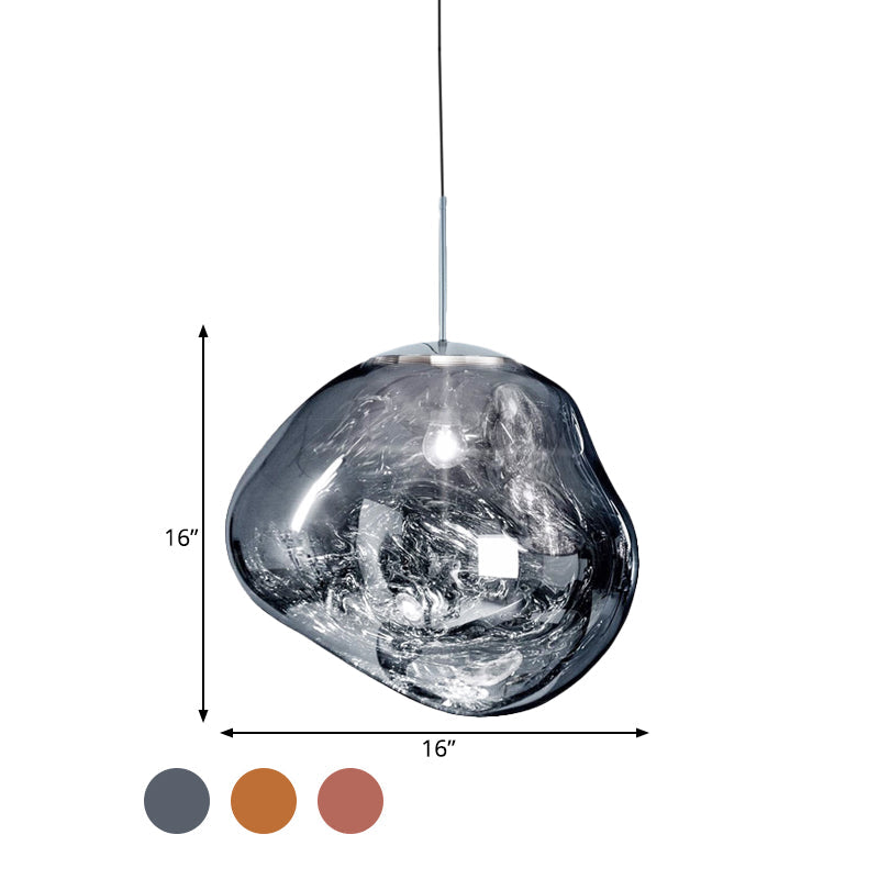 Nowoczesna szklana lampa sufitowa - LunaLux