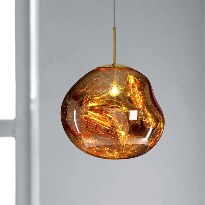 Nowoczesna szklana lampa sufitowa - LunaLux