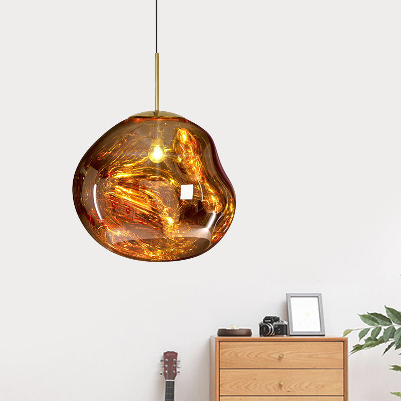 Nowoczesna szklana lampa sufitowa - LunaLux