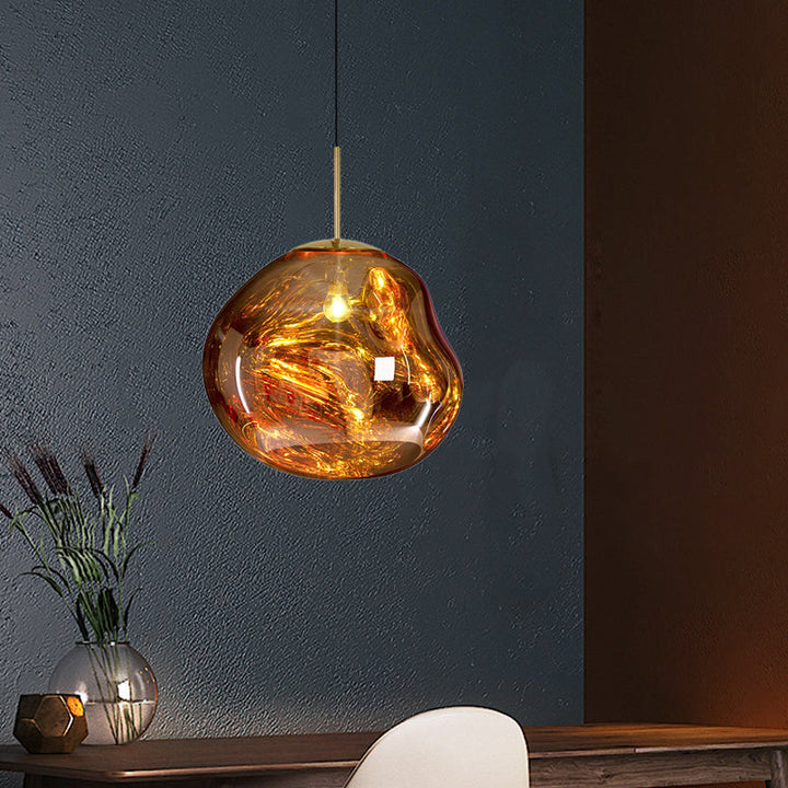 Nowoczesna szklana lampa sufitowa - LunaLux