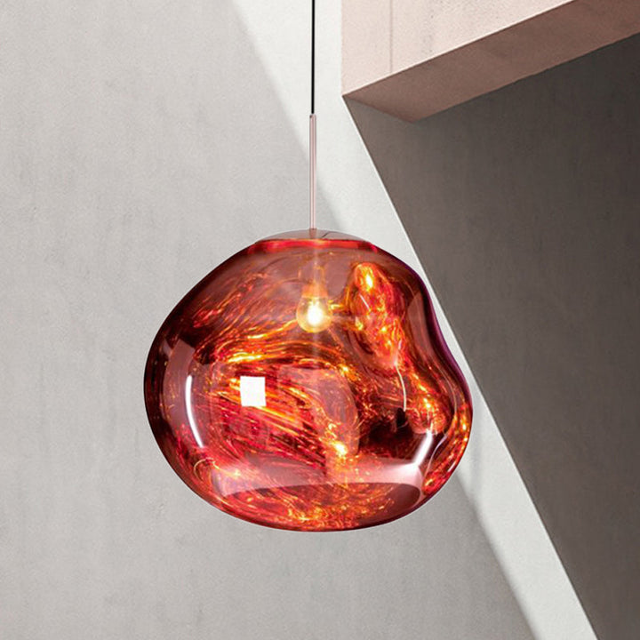 Nowoczesna szklana lampa sufitowa - LunaLux