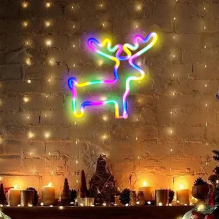 Świąteczna Choinka LED w Neonowym Stylu