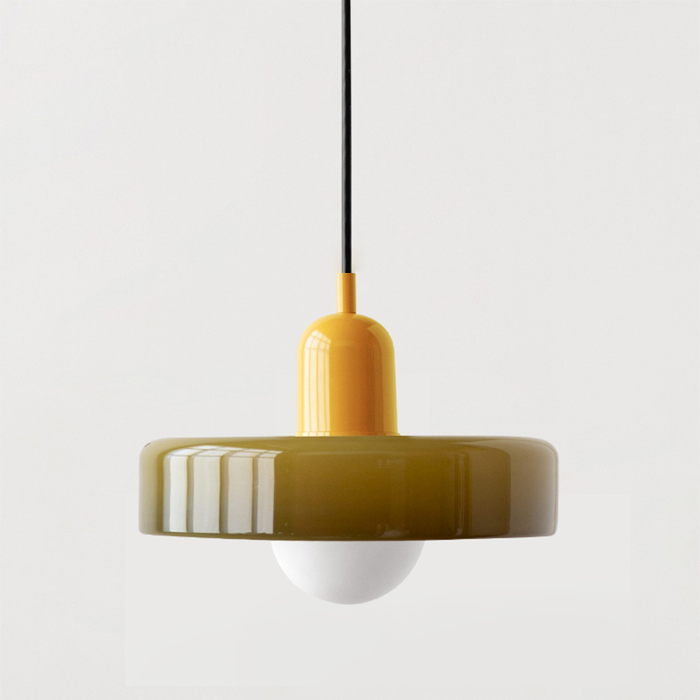 Kolorowa lampa wisząca w stylu Bauhaus - StiloGlas