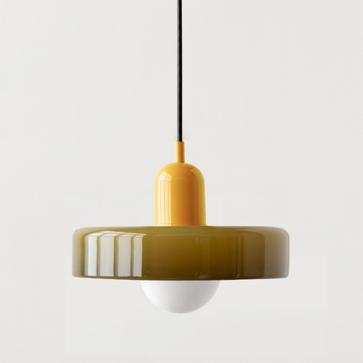 Kolorowa lampa wisząca w stylu Bauhaus - StiloGlas