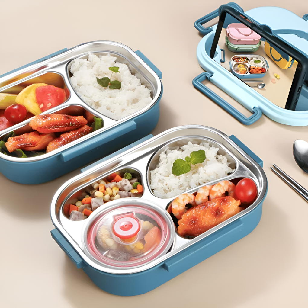 Termo lunch box wykonany ze stali nierdzewnej