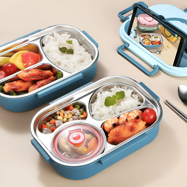 Termo lunch box wykonany ze stali nierdzewnej