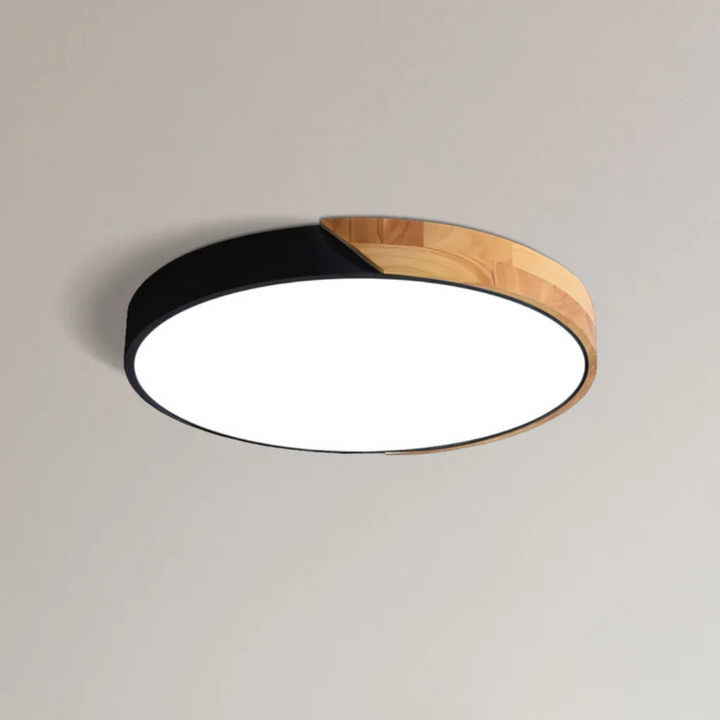 Lampa sufitowa drewniana Delos Skandi | Naturalne światło LED w designerskim stylu
