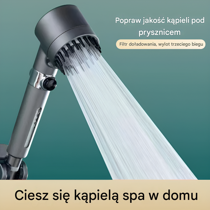 AquaTune oszczędzająca wodę głowica prysznicowa o jakości spa