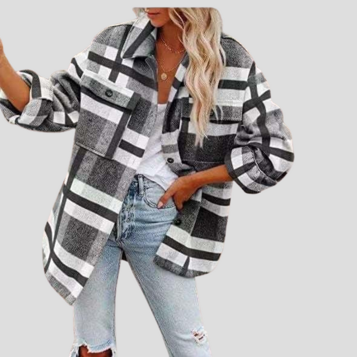 Damska koszula w kratę (overshirt)