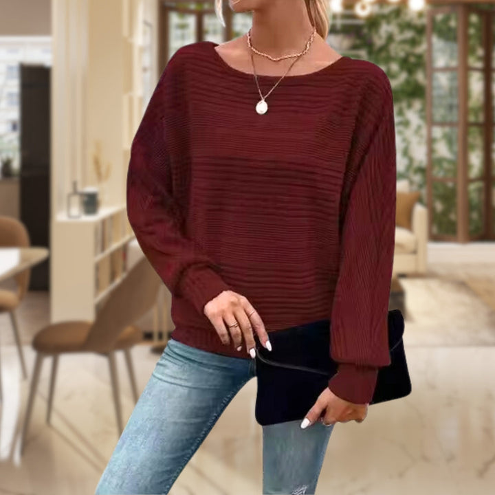 Modny damski sweter ze współczesną strukturą - Emma