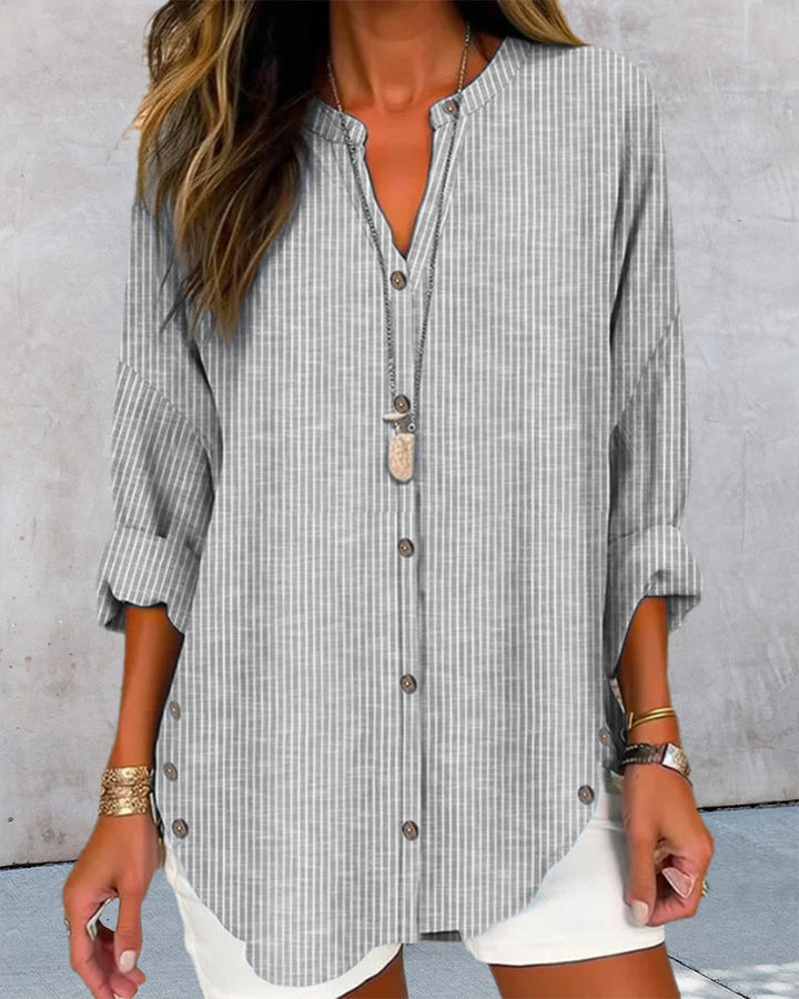 Trendy Top z Paskowym Wzorem i Stylowym Fasonem
