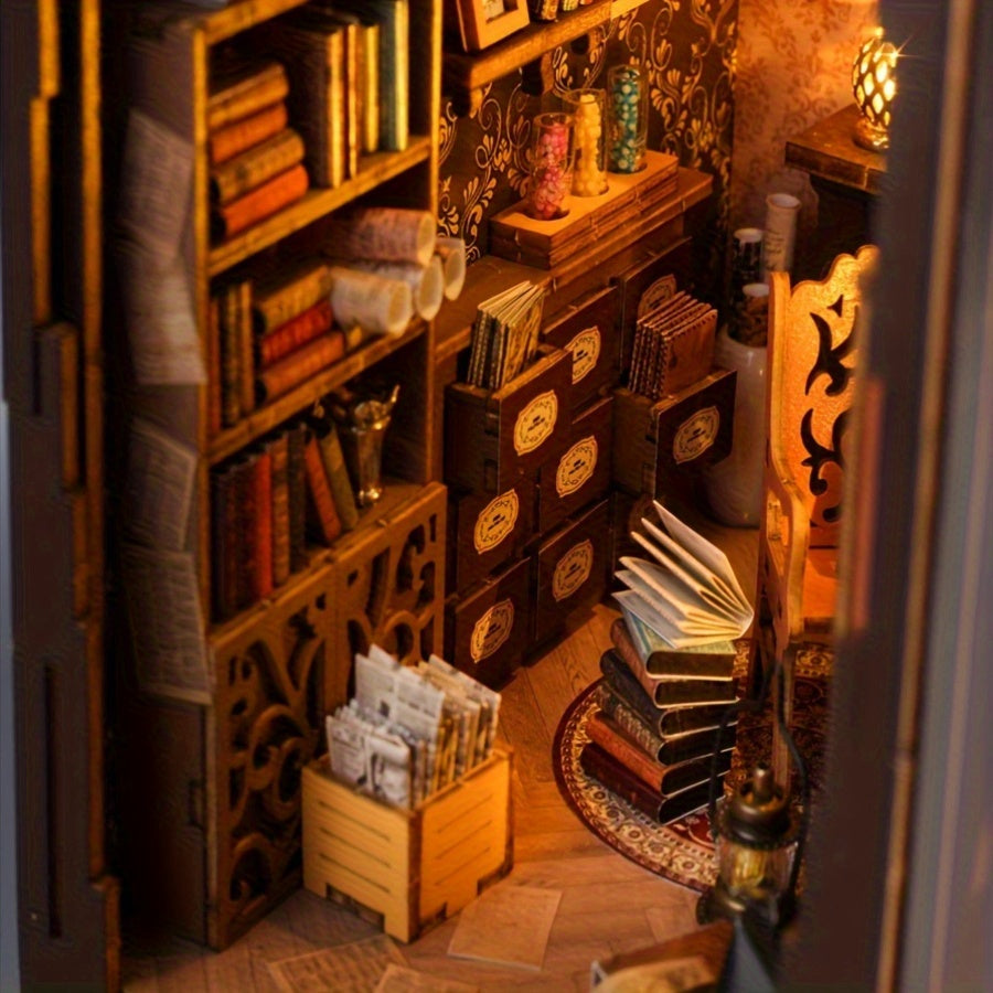 Magiczny Domek z Książek – Drewniane Puzzle 3D dla Kreatywnych Konstruktorów
