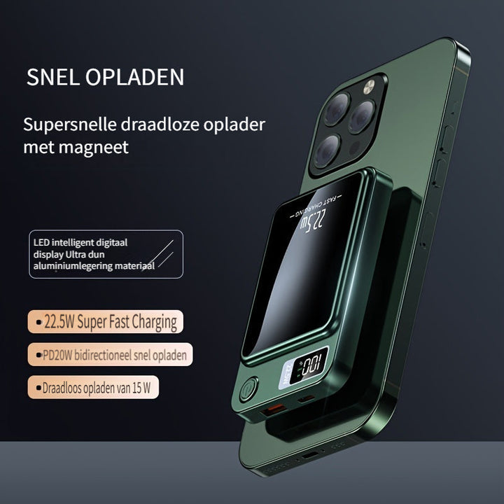 Power bank magnetyczny – ultracienki z superszybkim ładowaniem bezprzewodowym