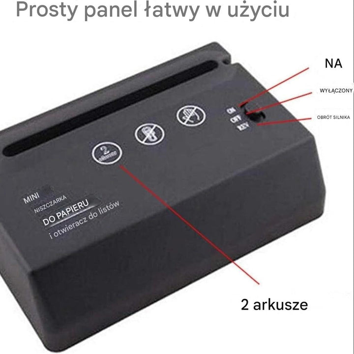 Mini niszczarka do papieru – kompaktowa, cicha i wydajna