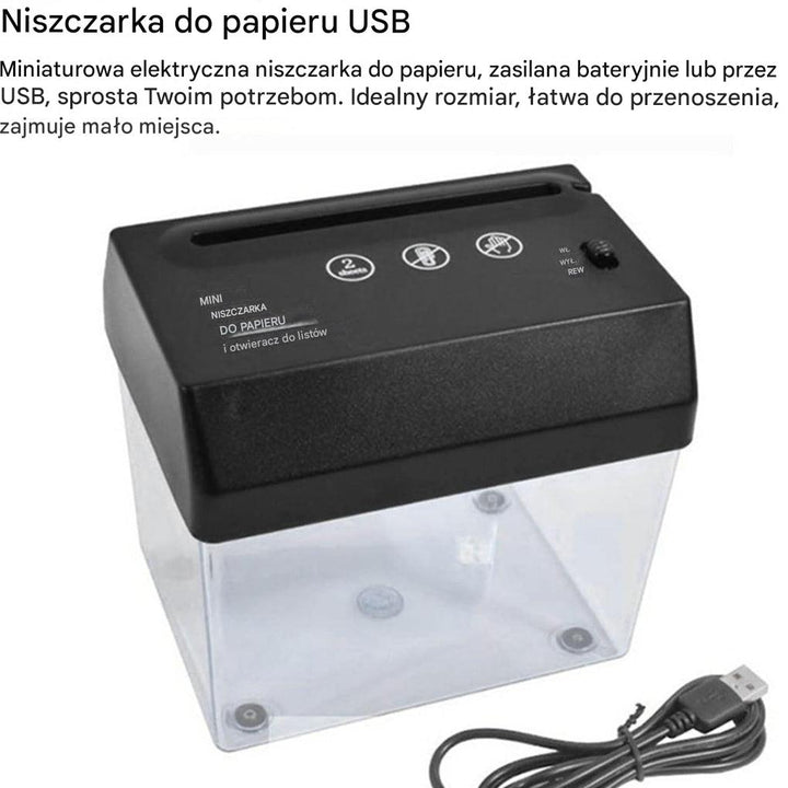 Mini niszczarka do papieru – kompaktowa, cicha i wydajna
