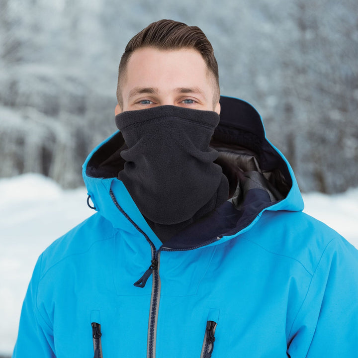Polarowy komin ze ściągaczem – osłania szyję i pół twarzy