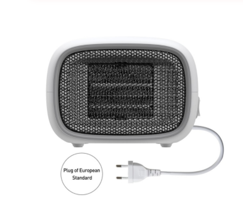 Mini ceramiczny grzejnik 500 W, ciepły w 3 sekundy