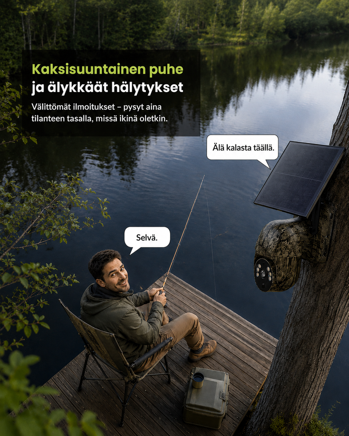 Bezprzewodowa kamera bezpieczeństwa zasilana energią słoneczną z 4G LTE lub Wi-Fi, 2K, PTZ, noktowizor
