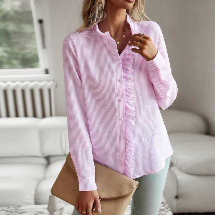 Elegancka bluzka „Miejska Elegancja” – długi rękaw i ponadczasowy design